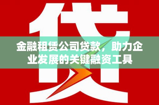 南涧金融租赁公司贷款，助力企业发展的关键融资工具