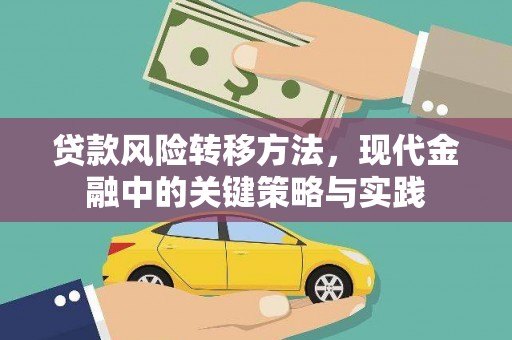 温宿贷款风险转移方法，现代金融中的关键策略与实践