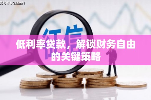 无极低利率贷款，解锁财务自由的关键策略