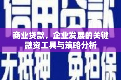 贺州商业贷款，企业发展的关键融资工具与策略分析